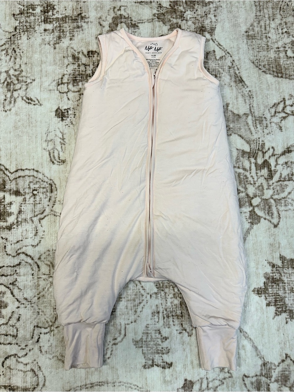 1.0 TOG Nyte Nyte Footed Bamboo Sleep Sack in Rosey 12-18 Months